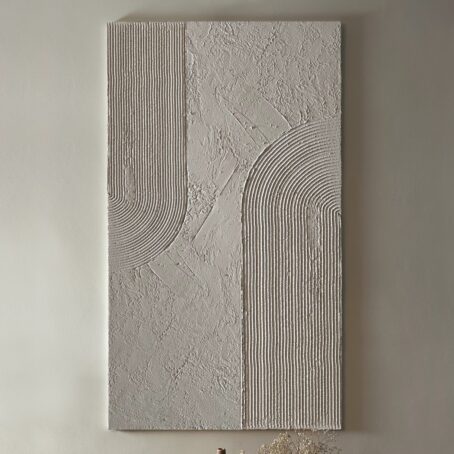 MINIMALISTYCZNY OBRAZ strukturalny abstract Wabi Sabi Japandi VERTI - obrazek 2
