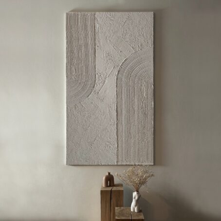 MINIMALISTYCZNY OBRAZ strukturalny abstract Wabi Sabi Japandi VERTI